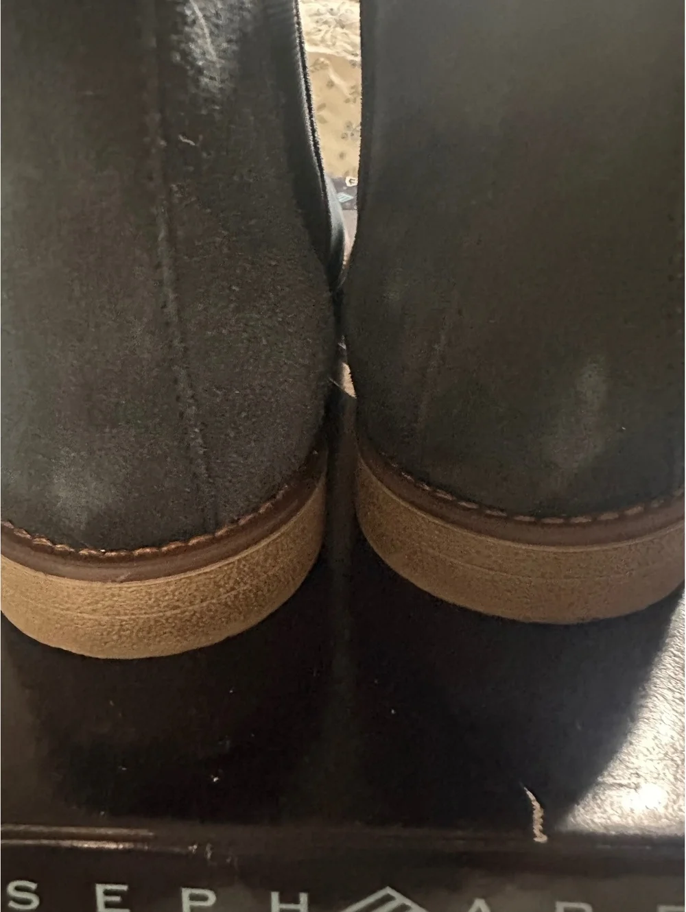 Joseph Abboud Daniel Navy Suede Chelsea Boots Size 10.5